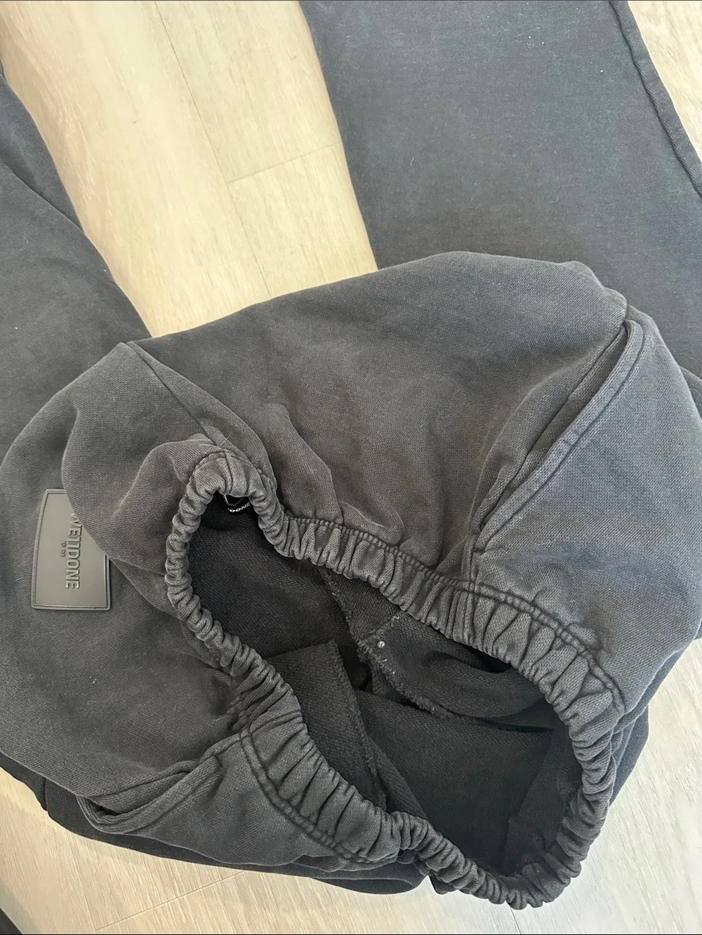 WE11DONE Men’s Black Logo Sweat Joggers Size M